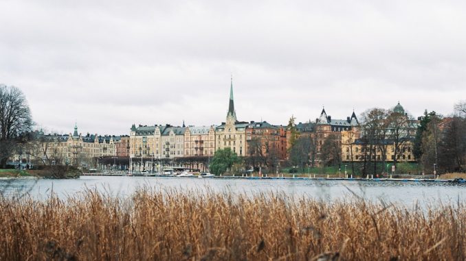 Sveriges geografiska variation och landskap illustration